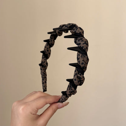 豹紋纏繞簡約髮箍