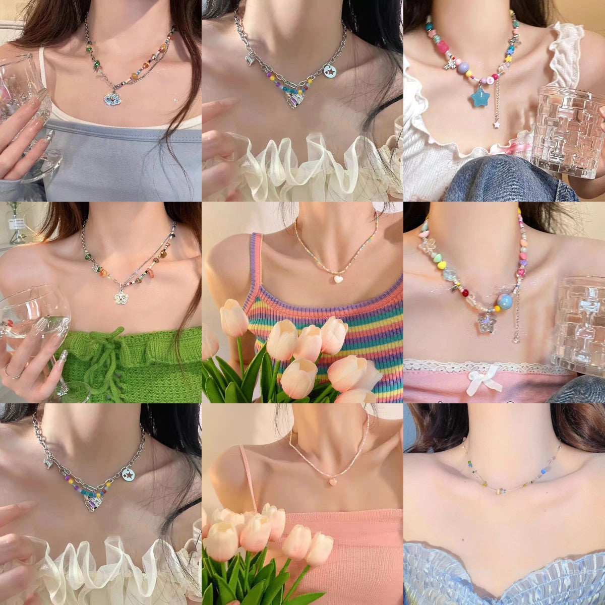 女孩夏日項鏈