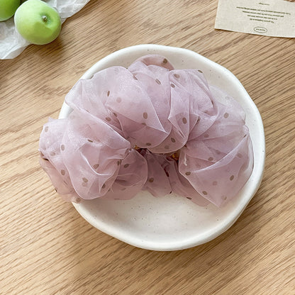 網紗波點鯊魚夾