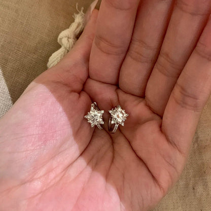 星星簡約耳扣