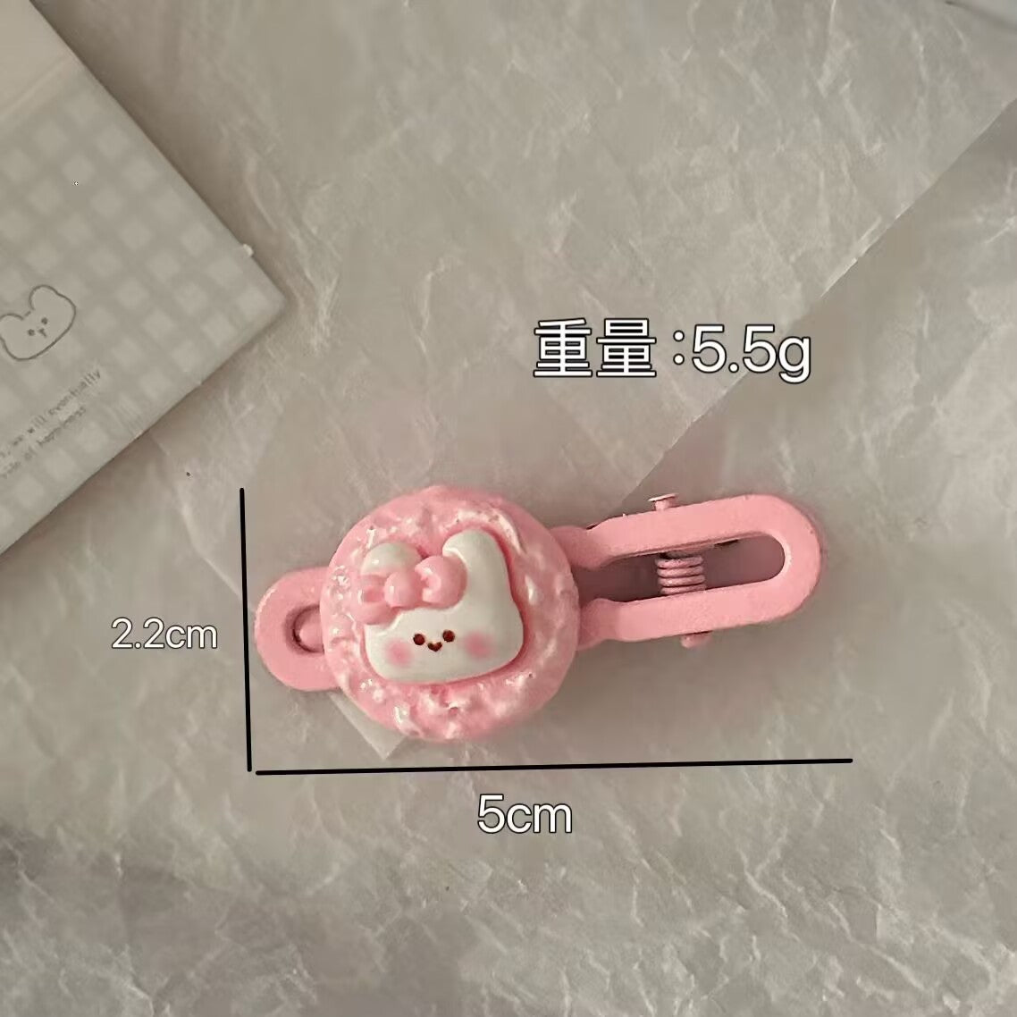 繽紛兔子卡通髮夾