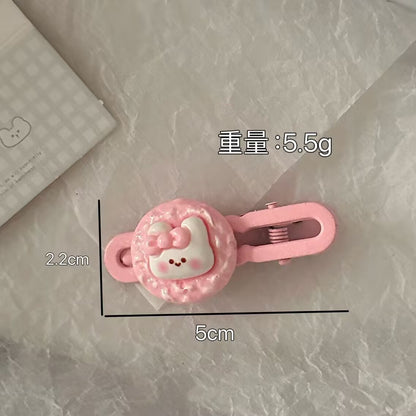 繽紛兔子卡通髮夾