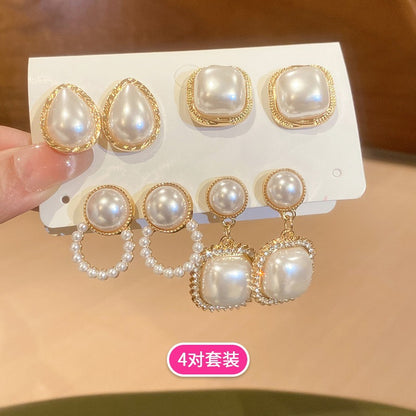 琺瑯簡約耳釘套組－細節特寫22｜https://igowo.tw/
