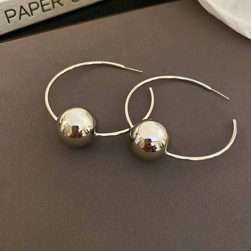 金色鋯石蛇形復古耳環