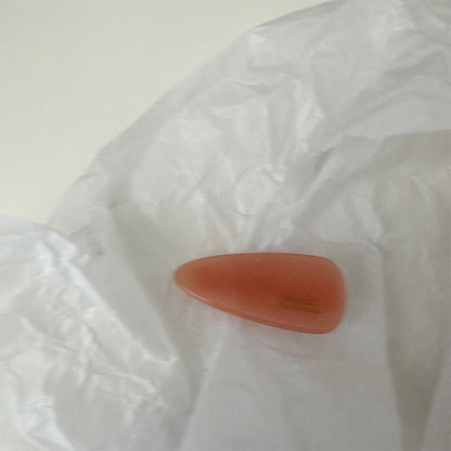 粉色醋酸板材簡約髮夾