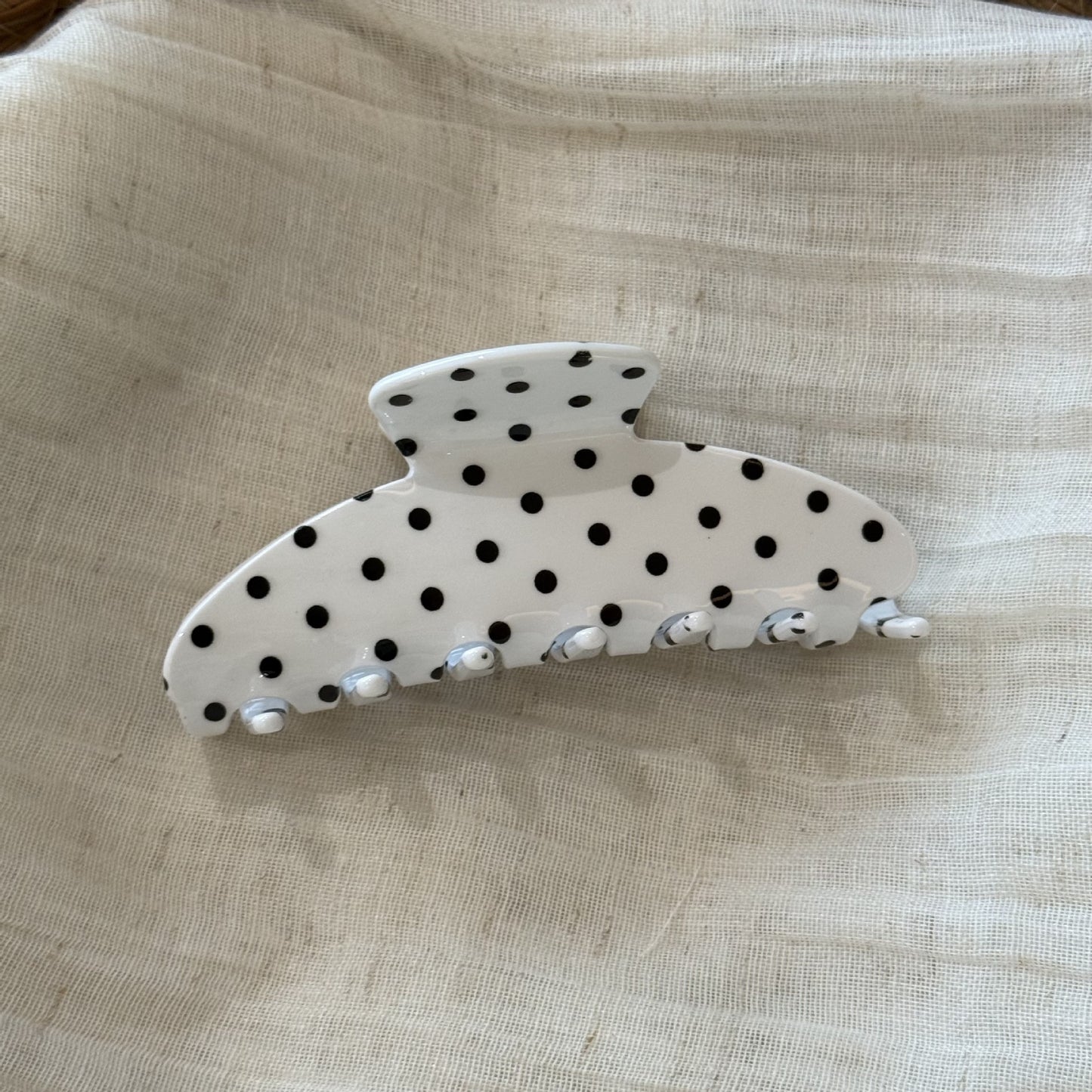 波點格紋鯊魚夾