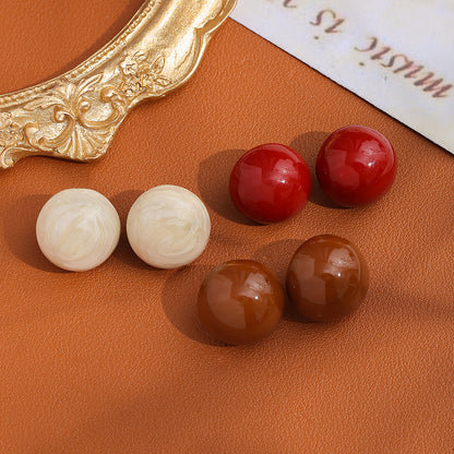 琺瑯簡約耳釘－商品主圖｜https://igowo.tw/