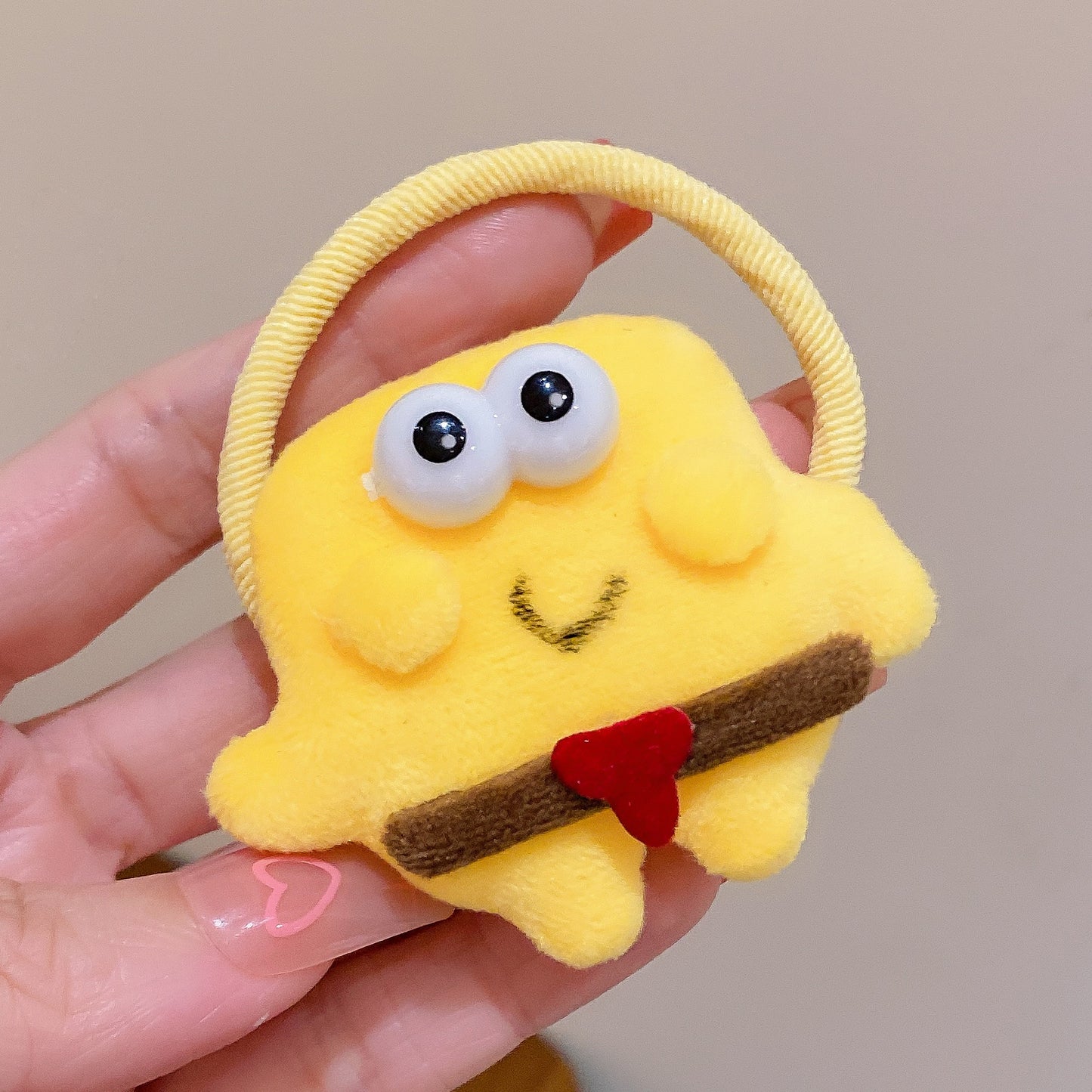 絨面卡通髮圈