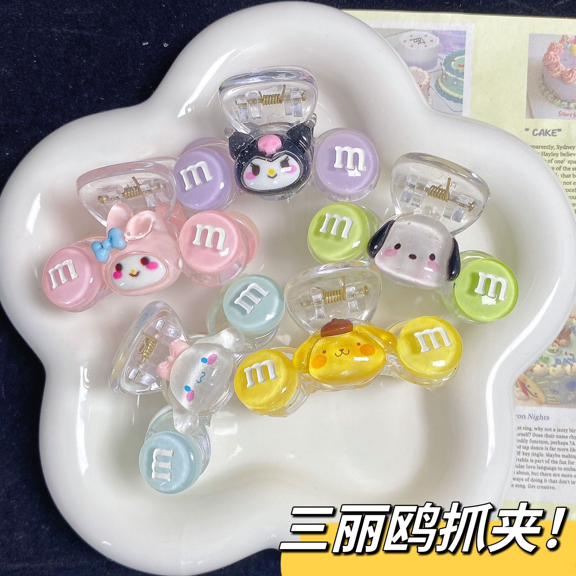 卡通簡約鯊魚夾－商品主圖｜https://igowo.tw/