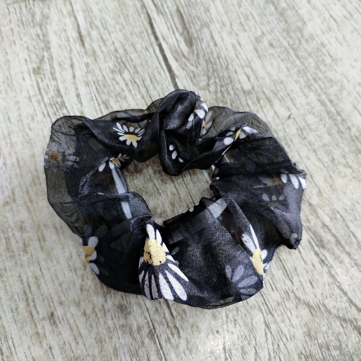 網紗雛菊復古髮圈