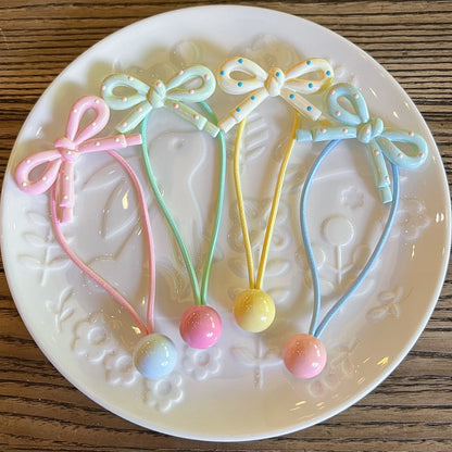 波點蝴蝶結髮圈