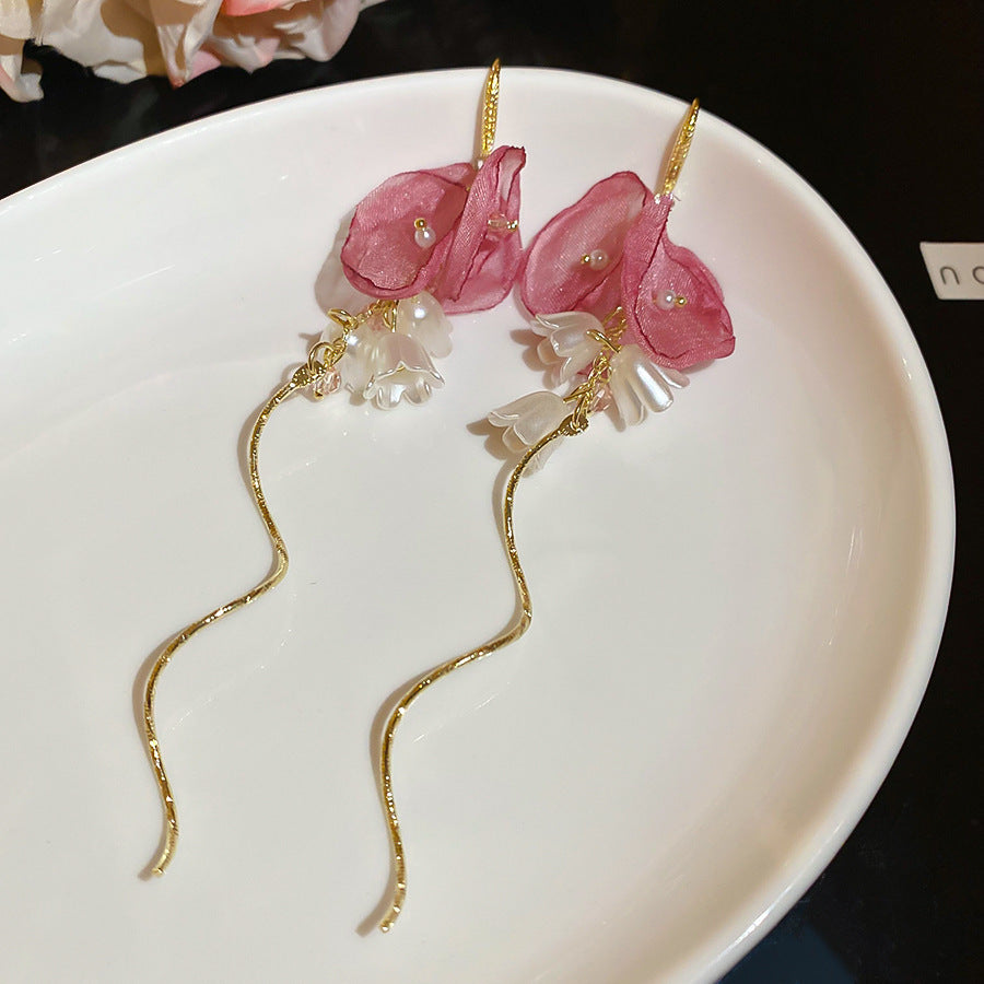 繽紛花朵誇張耳環－細節特寫64｜https://igowo.tw/