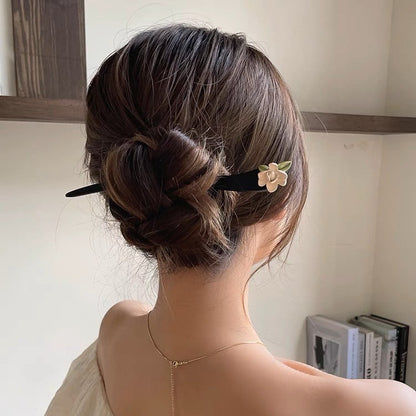 木質復古簡約髮簪－商品主圖｜https://igowo.tw/