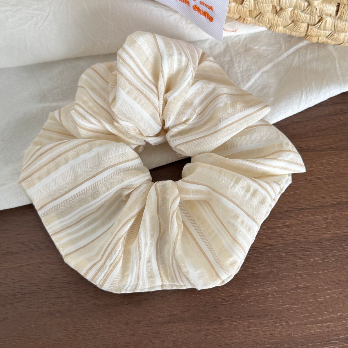 格紋大腸圈髮圈