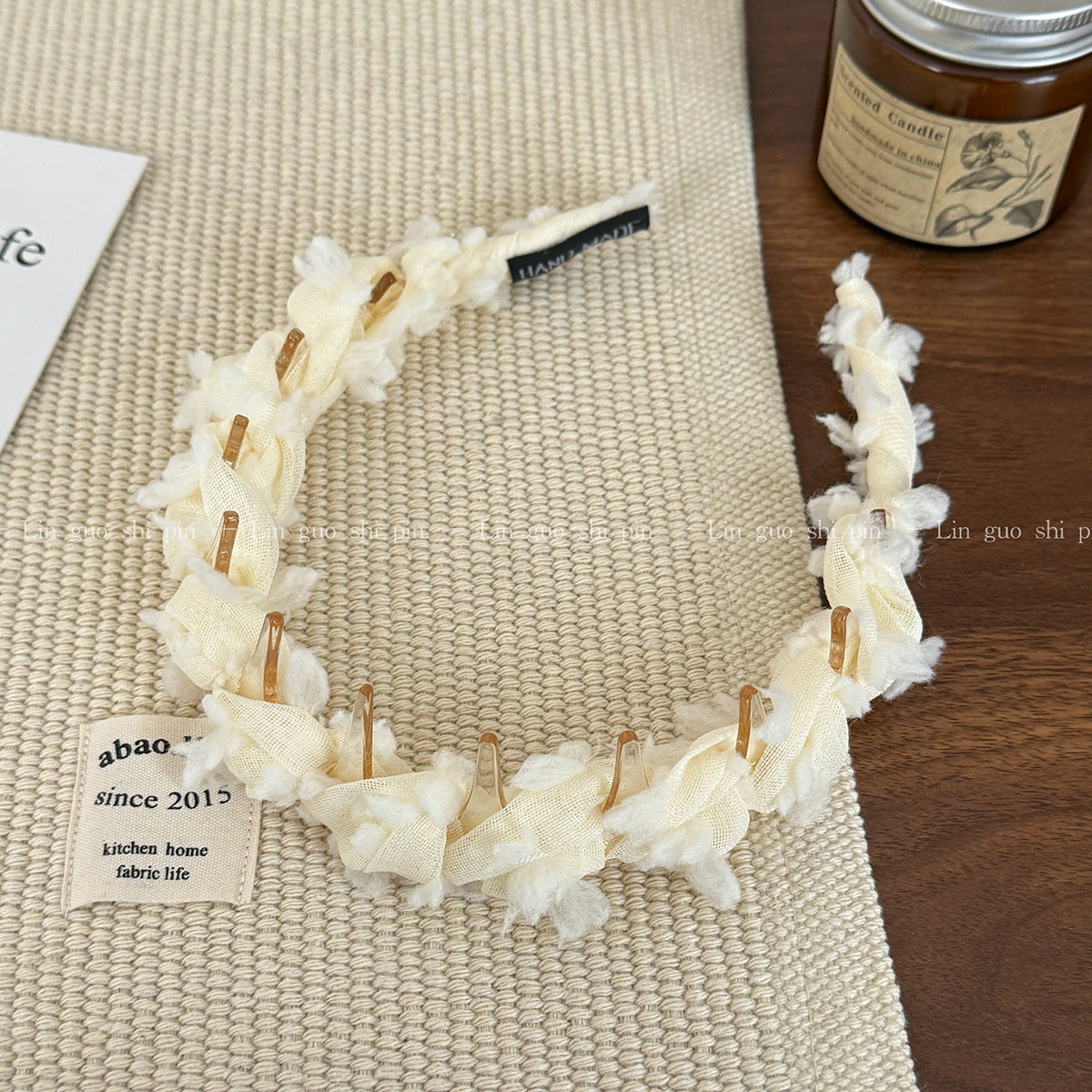 網紗纏繞編織髮箍