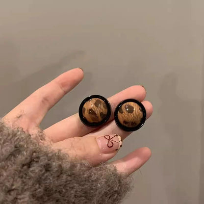 金屬圓珠圓圈復古耳環－細節特寫20｜https://igowo.tw/