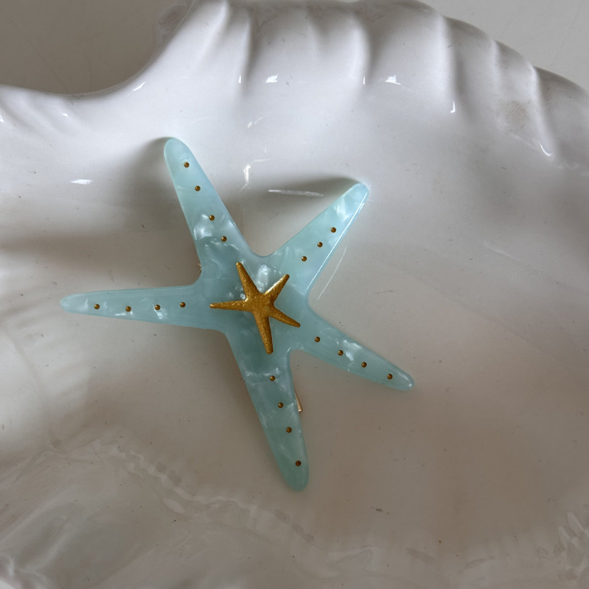 醋酸板材海星髮夾