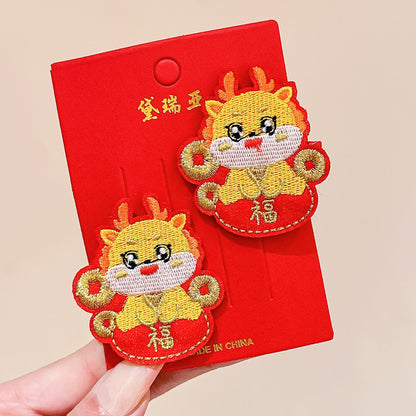 絨面蝴蝶結復古髮夾－細節特寫62｜https://igowo.tw/
