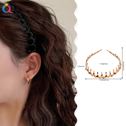樹脂波浪扭紋簡約髮箍－商品主圖｜https://igowo.tw/