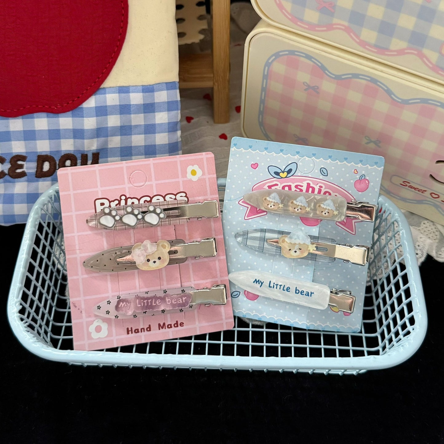 小熊貓咪髮夾－商品主圖｜https://igowo.tw/