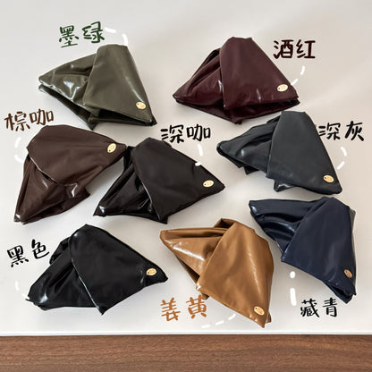 皮革蝴蝶結鯊魚夾－第二視角實拍｜https://igowo.tw/