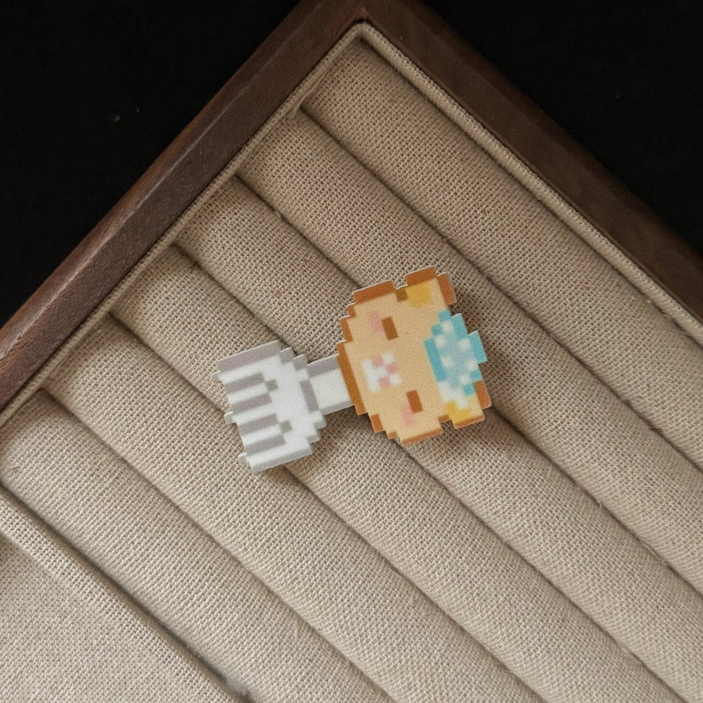 黃色小熊卡通髮夾