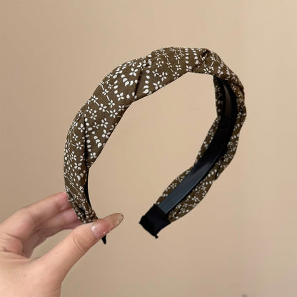 波點扭紋纏繞復古髮箍
