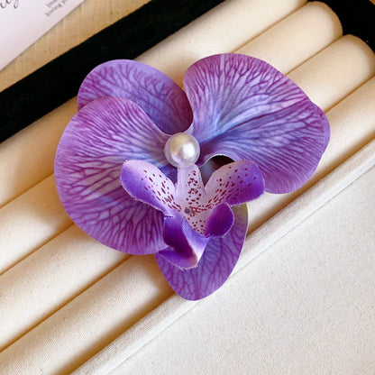 彼岸花亞克力花朵發夾新中式國潮氣質鴨嘴夾復古輕奢國風發飾批發