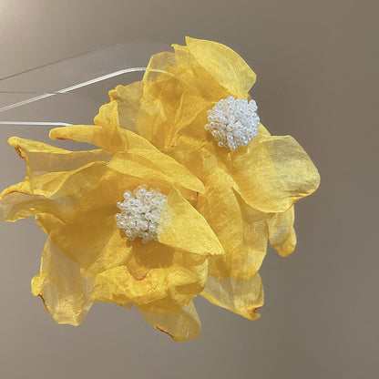 繽紛花朵誇張耳環－細節特寫23｜https://igowo.tw/