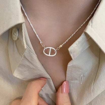 貝殼方形簡約項鍊－細節特寫19｜https://igowo.tw/