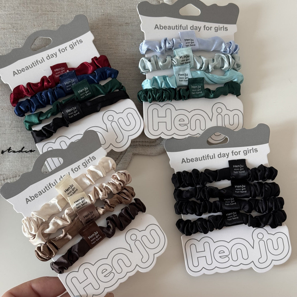彈力繩簡約髮圈－細節特寫1｜https://igowo.tw/