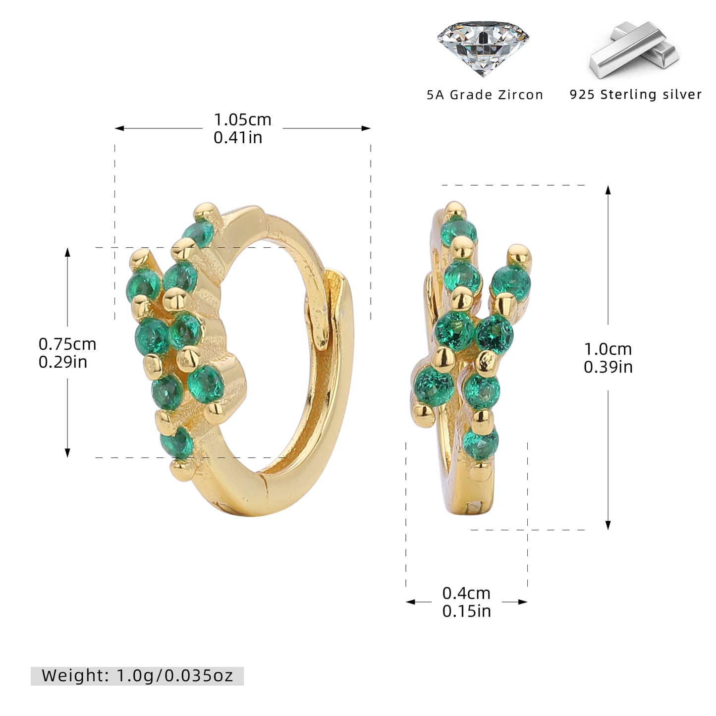 S925 歐美新款耳環INS極簡幾何鑲鋯耳飾輕奢小眾百搭飾品