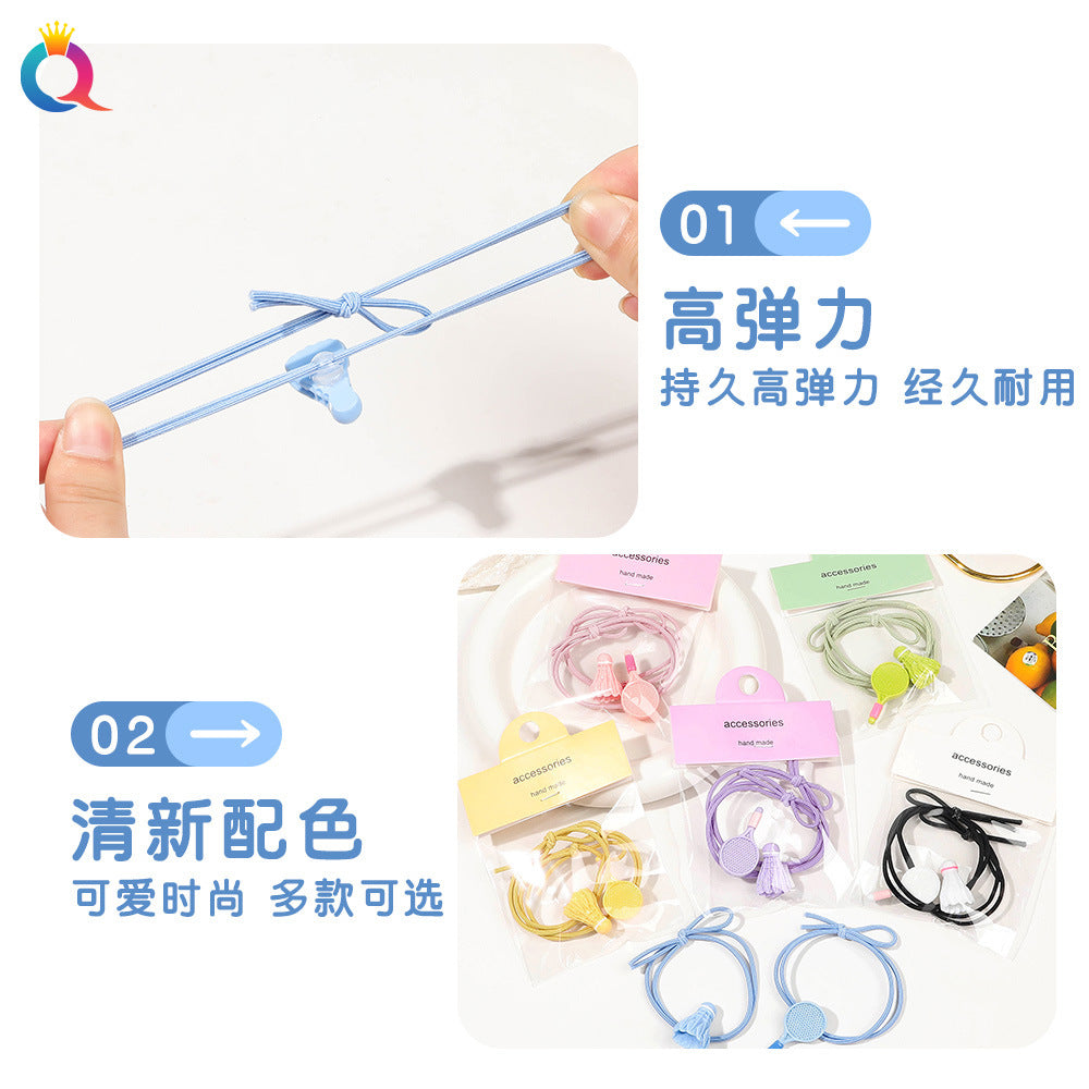 彈力繩羽毛髮圈－第二視角實拍｜https://igowo.tw/