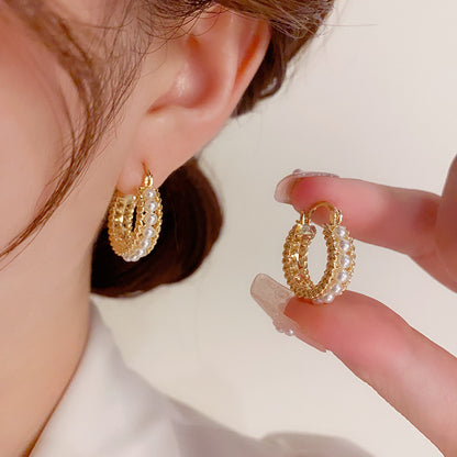 珍珠金屬耳扣－商品主圖｜https://igowo.tw/
