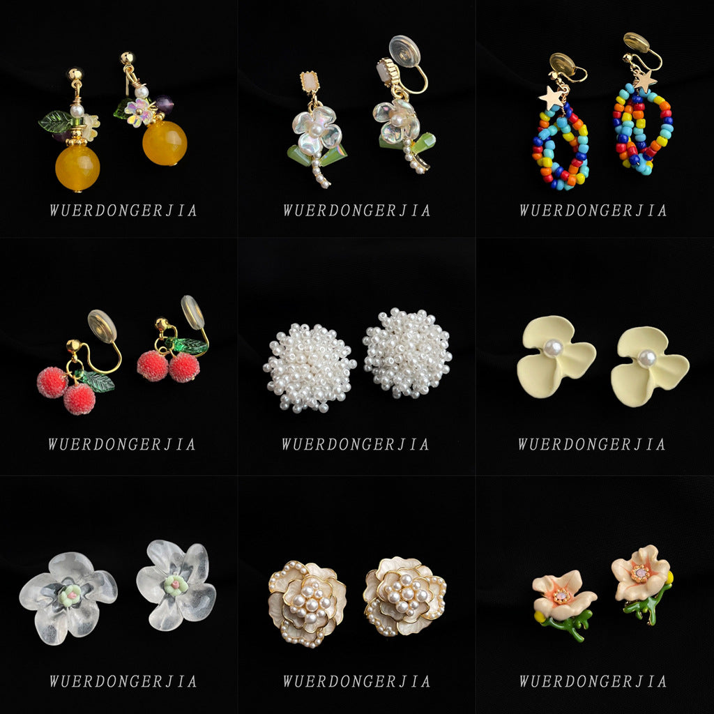 金色簡約耳夾－細節特寫1｜https://igowo.tw/