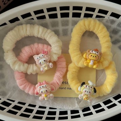 粉色貓咪髮圈－商品主圖｜https://igowo.tw/
