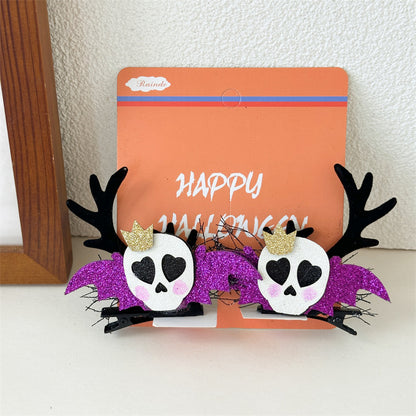 網紗南瓜蝙蝠髮夾