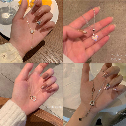 珍珠愛心墜飾項鍊－第二視角實拍｜https://igowo.tw/