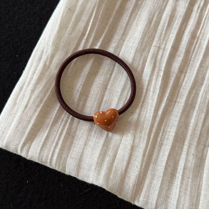 繽紛壓克力愛心髮圈
