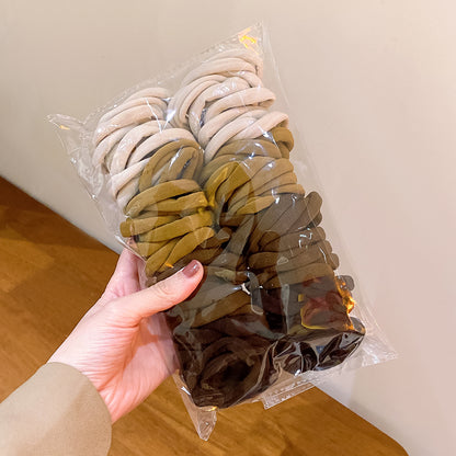 彈力繩簡約髮圈－大號韓版色 1條款細節1｜https://igowo.tw/