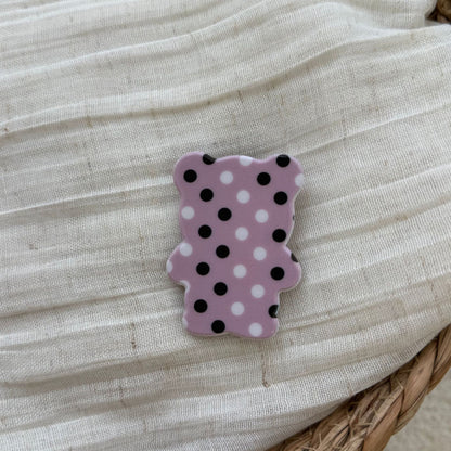 波點小熊髮夾