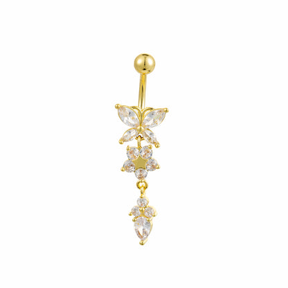 愛心鑲鑽飾品－1金色款細節｜https://igowo.tw/