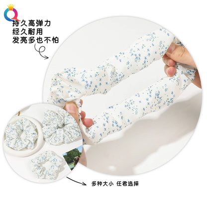 碎花大腸圈髮圈－第二視角實拍｜https://igowo.tw/