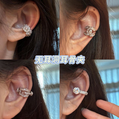 鋯石簡約耳夾－商品主圖｜https://igowo.tw/