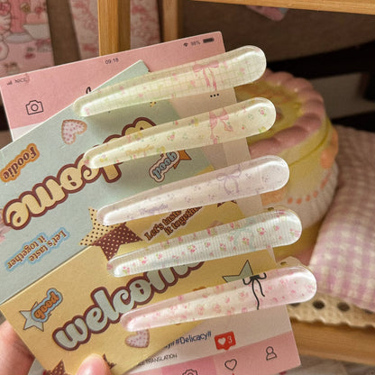繽紛碎花領結髮夾－商品主圖｜https://igowo.tw/