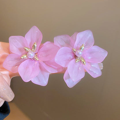花朵流蘇誇張耳環－細節特寫51｜https://igowo.tw/