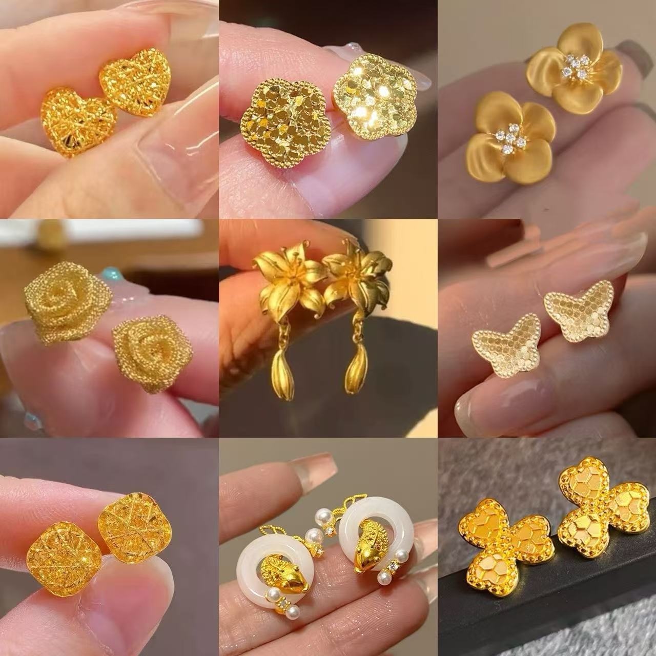 銀針亮片立體花朵耳釘時尚輕奢高級感耳環小眾潮流冷淡風耳飾批發