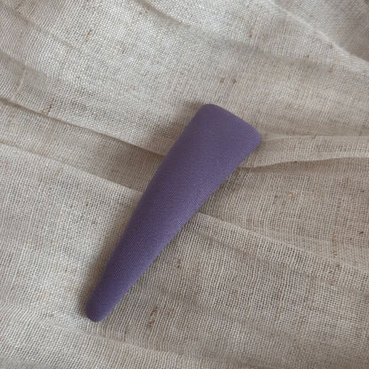 布面格紋簡約髮夾－細節特寫7｜https://igowo.tw/