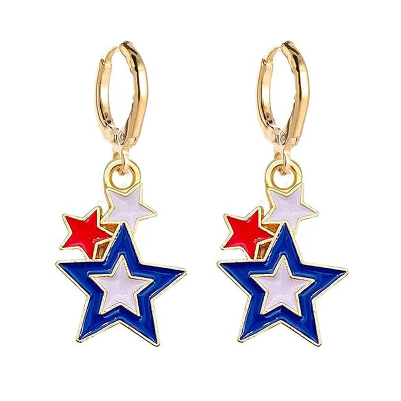 銅獨立日耳環