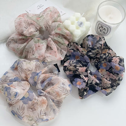 碎花簡約髮圈－商品主圖｜https://igowo.tw/